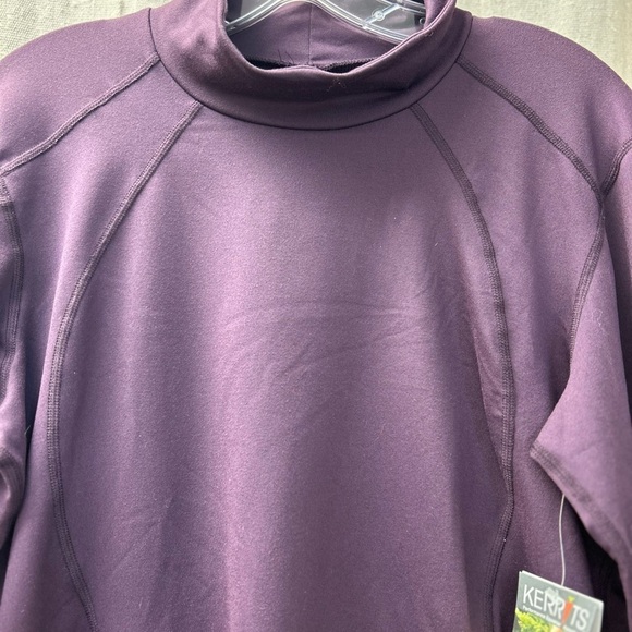 KERRITS/ Equestrian Apparel/ NWT/ Purple Mock Neck/ Riding Top/ L - Picture 4 of 10